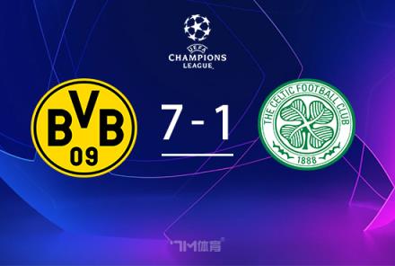 多特蒙德主場7-1大勝凱爾特人，阿德耶米上演帽子戲法