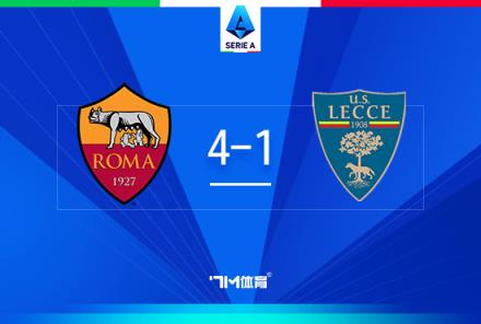 羅馬4-1萊切，薩56曼奇尼破門(mén)終結(jié)聯(lián)賽四連敗