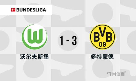 德甲：多特蒙德3-1狼堡，布蘭特與拜爾傳射建功，格羅斯染紅