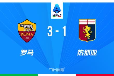 意甲-羅馬3-1熱那亞五輪不敗迪巴拉建功+制造烏龍