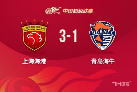 中超-海港3-1海牛距榜首3分三外援破門(mén)蔣光太送點(diǎn)