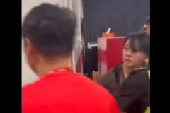 女記者遭廣廈球迷踹腳 本報(bào)記者稱茹姐無大礙