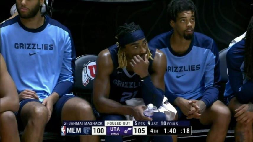 灰熊新星馬沙克10次犯規(guī)被罰下場(chǎng)