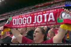 永遠的利物浦20號！利物浦vs畢巴比賽第20分鐘，全場鼓掌致敬若塔