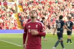 努涅斯禁區(qū)內(nèi)送助攻！埃利奧特爆射破門！利物浦4-0領先畢爾巴鄂