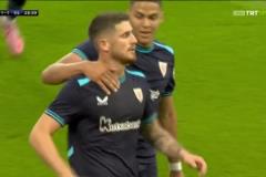 畢巴1-1扳平利物浦！桑謝特禁區(qū)內(nèi)無(wú)人盯防打門(mén)得手！