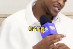 ?？怂乖u選當(dāng)下NBA各位置最快球員：自己米切爾拉文阿門錫安薩爾