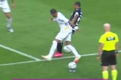 真過(guò)不去了巴甲保級(jí)隊(duì)后衛(wèi)單防內(nèi)馬爾，腳下頻率好慢！