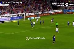 美國隊在主場凌空斬打爆日本后防，日本上的替補練兵啊