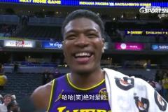 八村：清楚絕殺有效是因?yàn)槲乙苍跊_板！老詹確實(shí)搶了我的絕殺