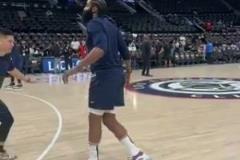 慢動(dòng)作欣賞一下登哥的后撤步，藝術(shù)成分很高的哇