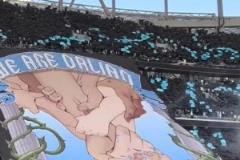 盡顯霸氣！東北德比前大連英博升起巨幅tifo——我們是大連