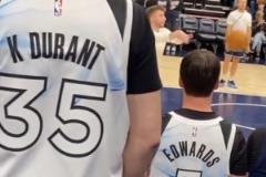 阿杜去哪兒？森林狼球迷也“改裝”好了杜蘭特球衣