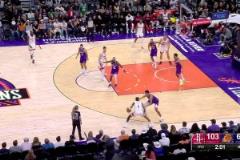 太陽這防守跟不存在一樣！杰倫-格林輕松往籃下一鉆，輕松暴扣！