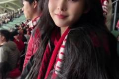 從工體成功帶走1分，成都球迷小姐姐的喜悅寫在臉上