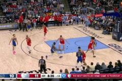 老頭你來真的？庫里首節(jié)手感爆棚，5記三分爆砍19分！