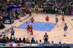 50已到！庫里飚進(jìn)本場(chǎng)第12記三分，爆砍50分！