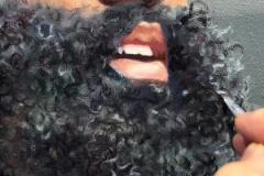 畫家現(xiàn)場發(fā)揮繪畫快船哈登畫像 如果你是登蜜愿出多少購買？