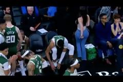 字母哥錯(cuò)過(guò)了什么？系鞋帶的時(shí)候身旁一位身材炸裂的女生路過(guò)