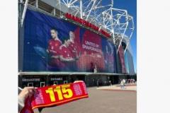 曼聯(lián)球迷今日欲打出“115”圍巾，以此陰陽曾對曼城的115項(xiàng)的指控