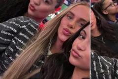 是真養(yǎng)眼??！布朗尼女友、海斯女友、文森特女友組團來到雷霆主場看球了！