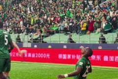恭喜！北京國安主場第900球來自于工體之王法比奧