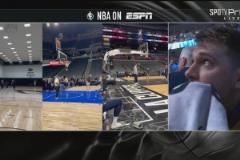 只有愛(ài)獨(dú)行俠播放致敬視頻，東契奇情緒失控直接掩面哭泣