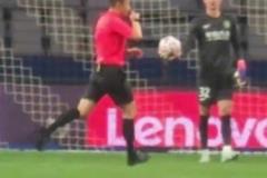 申花女球迷大喊：傅明，黃牌！