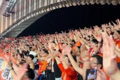 干死國(guó)安！泰山球迷賽后為球隊(duì)下場(chǎng)戰(zhàn)國(guó)安加油打氣