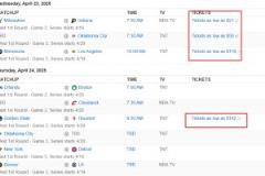 關(guān)注度太懸殊了！首輪G1票價：火勇最低142美元，湖人119美元，雄鹿僅21美元