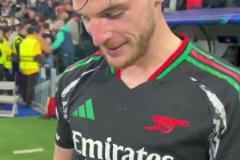 實至名歸！賴斯榮膺阿森納對陣皇馬比賽的最佳球員