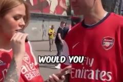 裸體阿森納女球迷？？？這要是下雨怎么辦啊！