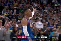 二哥手刃舊主！威少干擾迫使哈登失誤殺死比賽 激情怒吼慶祝