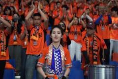 云南隊(duì)的鼓手女球迷是真漂亮有氣質(zhì)！