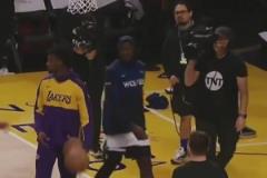 越來越好看了！華子賽前熱身時找東契奇噴垃圾話！