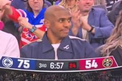 心系老東家&老隊(duì)友！保羅現(xiàn)場(chǎng)觀戰(zhàn)，快船主場(chǎng)球迷熱烈歡迎