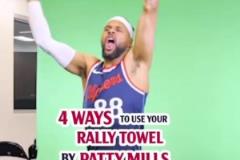 這就叫專(zhuān)業(yè)！米爾斯展示四種揮毛巾手法