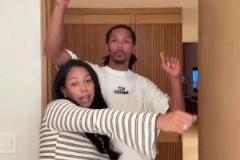 這是又懷上了？庫(kù)里妹夫達(dá)米安-李和妻子自拍跳舞