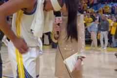 可甜可御姐！美女記者孟超：巴特勒缺席的勇士拿下主場勝利?