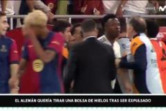 殺人誅心！費(fèi)爾明這小孩哥跑去皇馬替補(bǔ)席慶祝，不怕被打啊