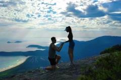 真浪漫??！上海隊(duì)的李弘權(quán)在山頂上給女友求婚