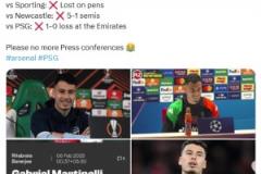 還有這魔咒？外媒：馬丁內(nèi)利3次參加賽前發(fā)布會(huì)，阿森納全部輸球