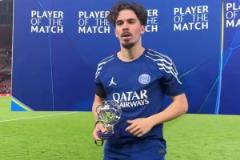 維球王官方：維蒂尼亞當(dāng)選巴黎客場(chǎng)1-0阿森納全場(chǎng)最佳球員