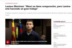 勞塔羅：亞馬爾是一名偉大的球員，但他無法與史上最佳梅西相比