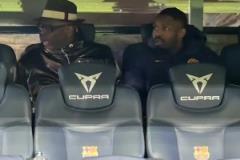 虎父無犬子，老圖拉姆賽后來到替補(bǔ)席探望兒子小圖拉姆?