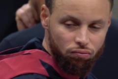 華子受傷后，看庫里的表情，應該也是十分擔心！