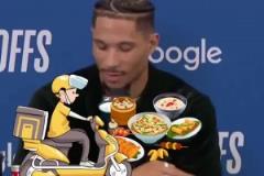 哈特在賽后發(fā)布會(huì)上直接點(diǎn)起了外賣大頭都無語了