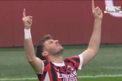 米蘭3-1鎖定勝局！丘庫埃澤內(nèi)切助攻 S-希門尼斯晃過防守推射雙響