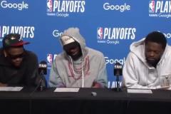 康利賽后采訪想借愛德華茲的墨鏡戴戴，被華子無情拒絕