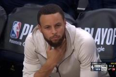 遺憾不敵森林狼遭淘汰！庫(kù)里最后時(shí)刻在場(chǎng)邊神情凝重若有所思！